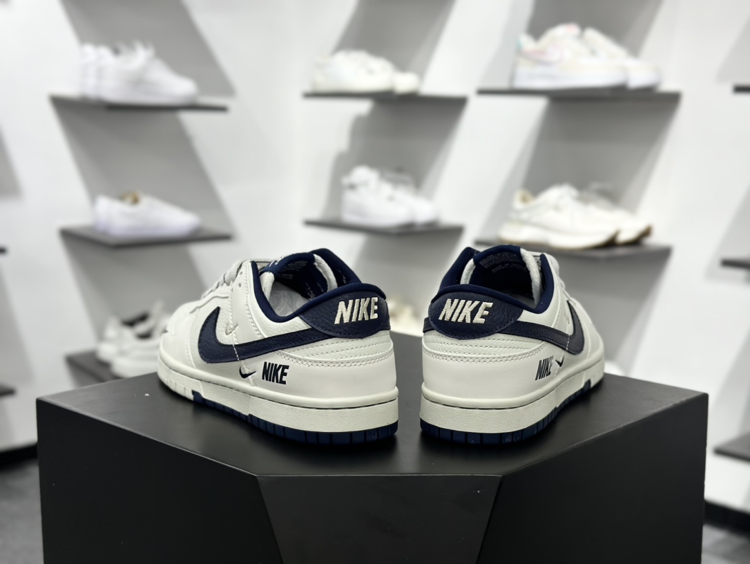 280 耐克Nike By You SB Dunk Low Retro SP 扣篮系列低帮滑板板鞋“米白浅灰四钩NIKE印标” SC9207-401
