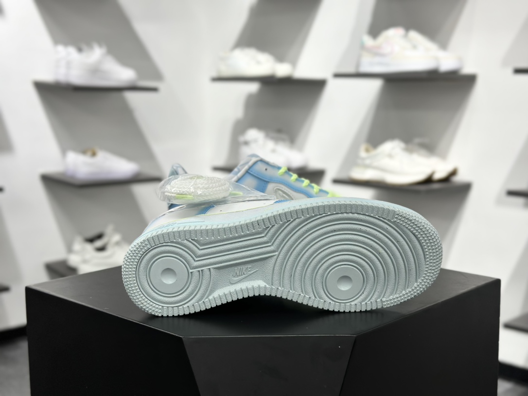 220 Nike Air Force 1 Low 07 x SWDC ”Psychic Blue” 白蓝绿  HJ4399-400