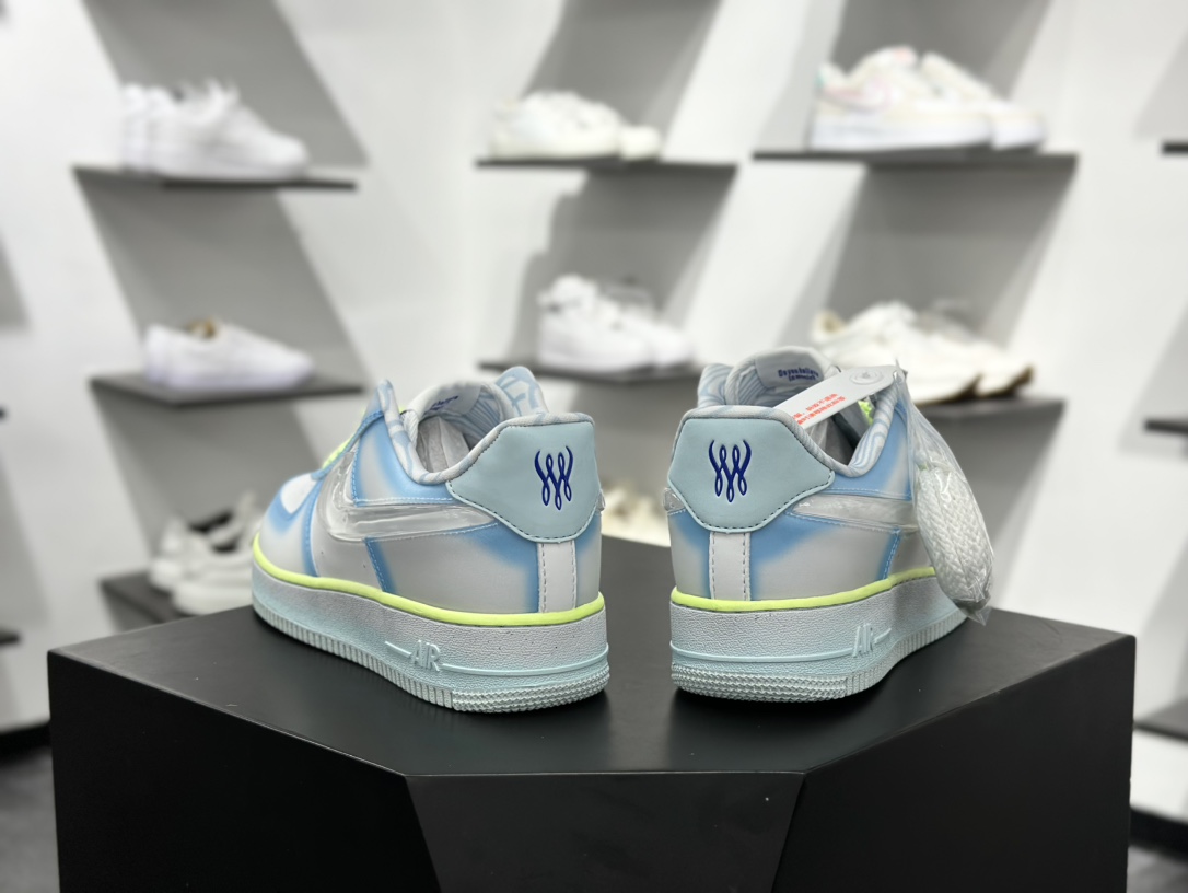 220 Nike Air Force 1 Low 07 x SWDC ”Psychic Blue” 白蓝绿  HJ4399-400
