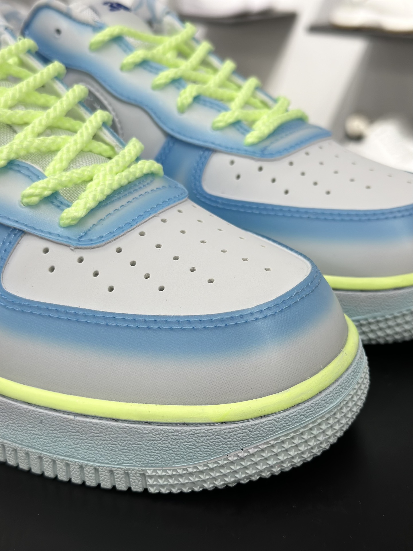 220 Nike Air Force 1 Low 07 x SWDC ”Psychic Blue” 白蓝绿  HJ4399-400