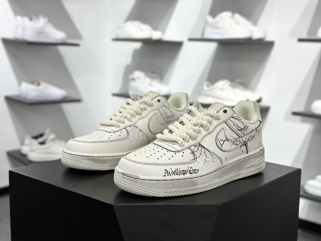 260 Nike Air Force 1'07 Low 古宅蛛网 空军一号低帮休闲板鞋 315221-333