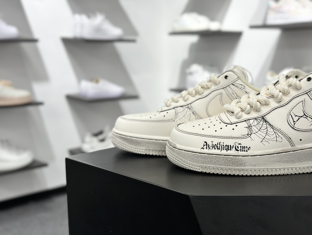 260 Nike Air Force 1'07 Low 古宅蛛网 空军一号低帮休闲板鞋 315221-333