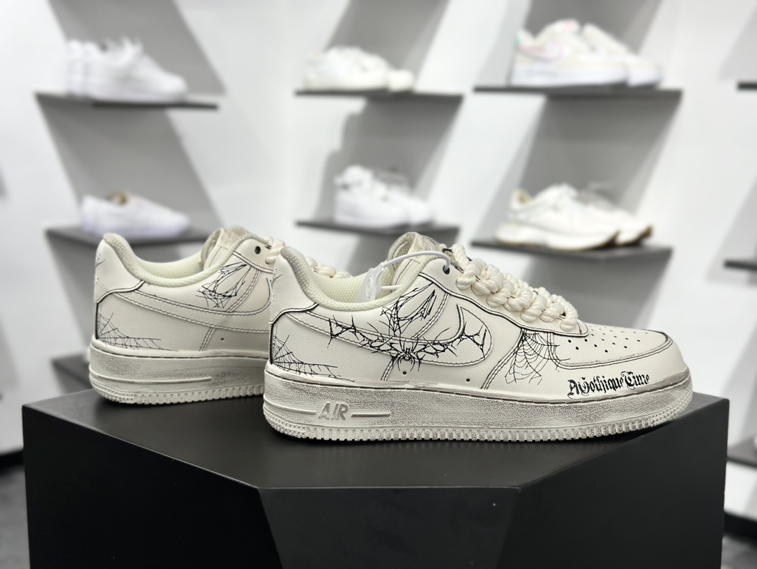 260 Nike Air Force 1'07 Low 古宅蛛网 空军一号低帮休闲板鞋 315221-333