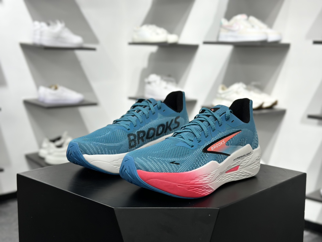 180 Brooks Hyperion Max 2 布鲁克斯 烈风2系列低帮透气缓震支撑休闲运动慢跑鞋  110434 1D 408