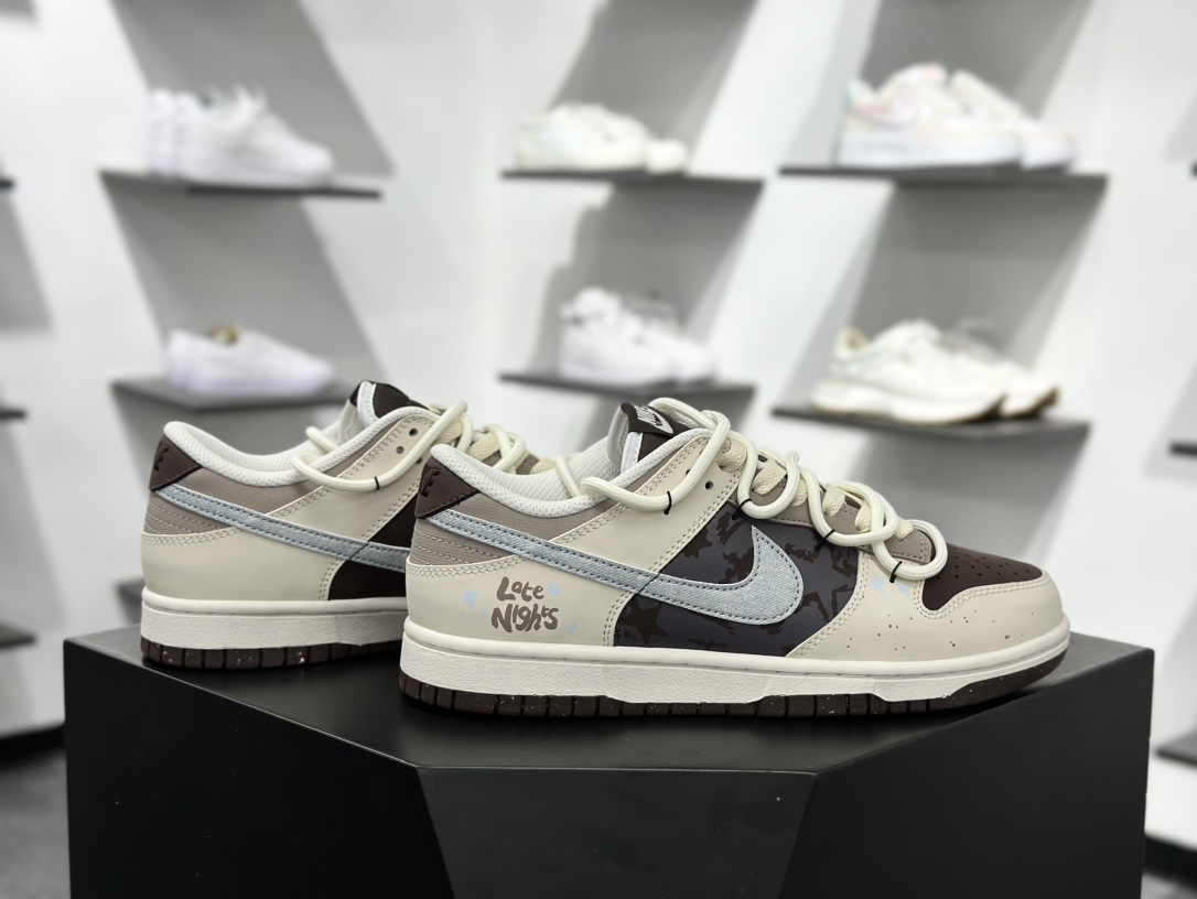 280 Nike SB Dunk Low 考拉派对 奶油风 美拉德 解构贴布 米白 HF4292-100