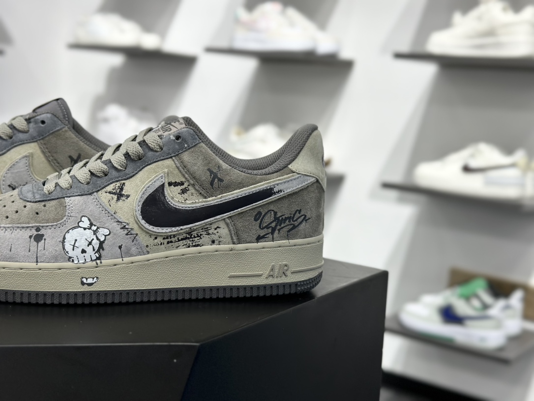 260 Nike Air Force 1 “Dark Skull”空军一号定制低帮板鞋 YD2425-660