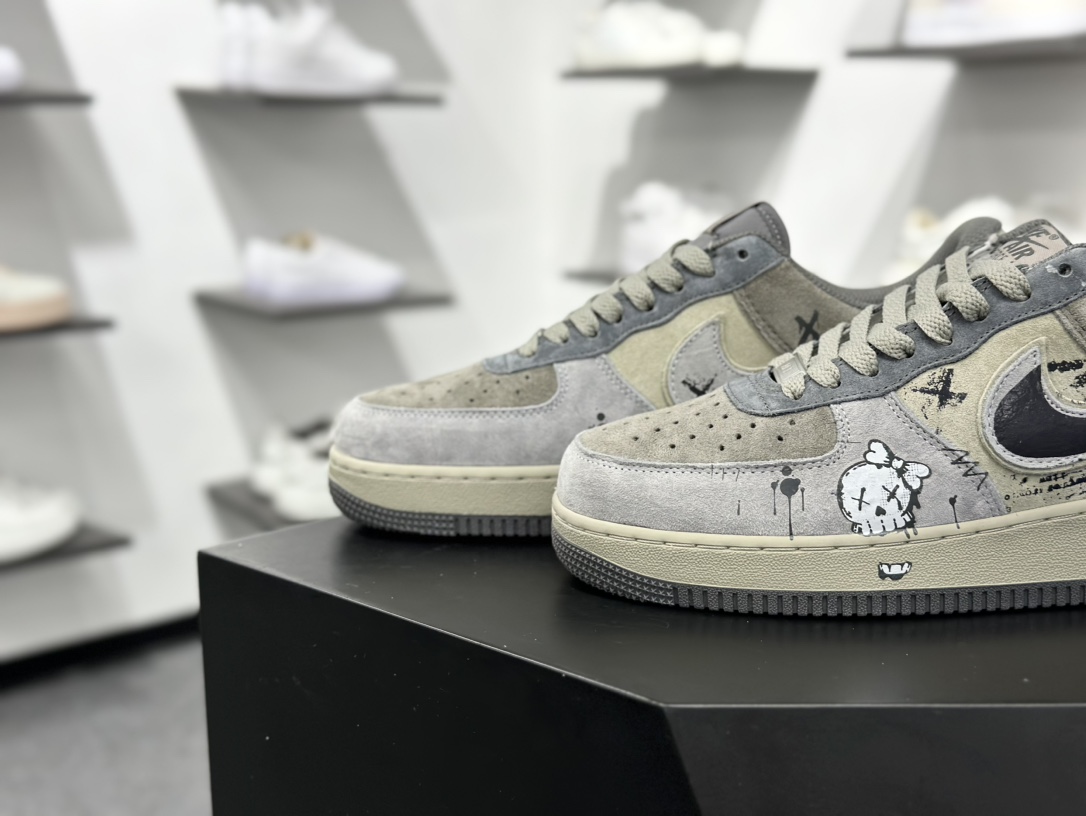 260 Nike Air Force 1 “Dark Skull”空军一号定制低帮板鞋 YD2425-660