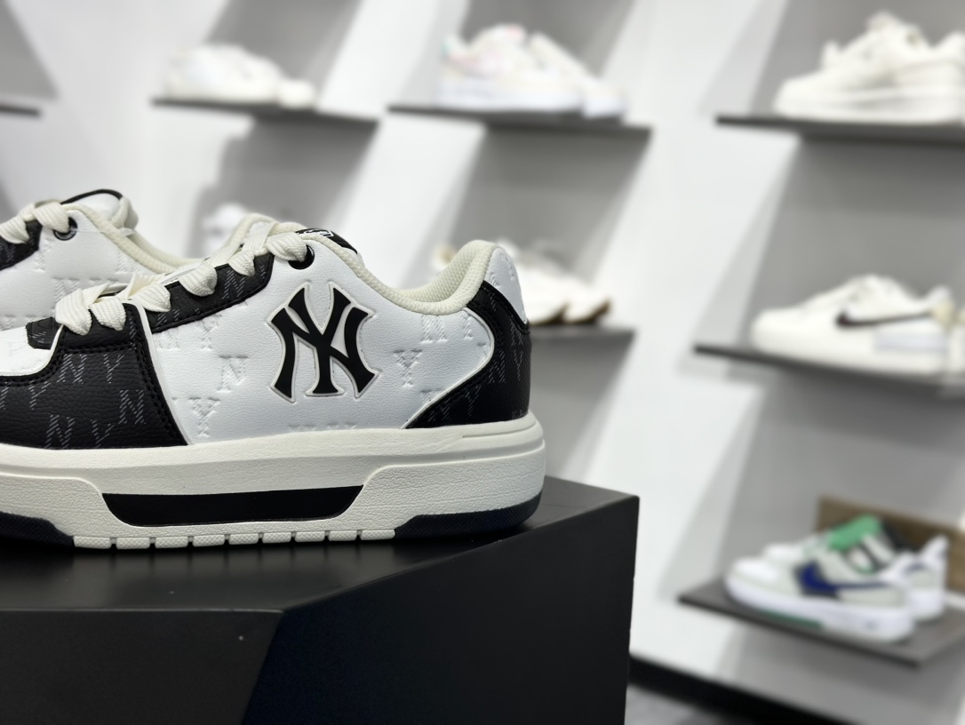 180 MLB Chunky Liner 学长鞋 增高厚底板鞋 黑白   3ASXM075N（GP002）