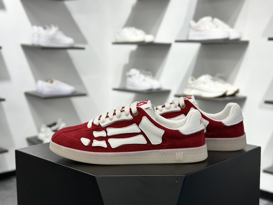 400 埃米尔/AMIRI x MMY/Maison MIHARA YASUHIRO Original Alabaster Low ”Bones”AllStar头盖版百搭帆布板鞋“联名帆布米白黑脚骨” AMFOSR1102-210