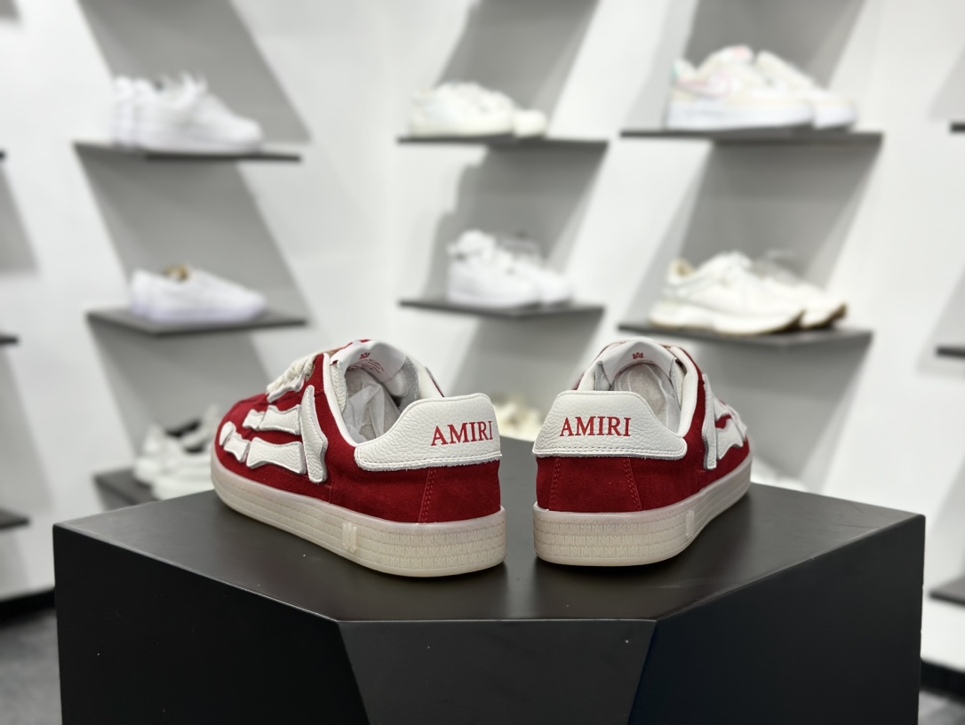 400 埃米尔/AMIRI x MMY/Maison MIHARA YASUHIRO Original Alabaster Low ”Bones”AllStar头盖版百搭帆布板鞋“联名帆布米白黑脚骨” AMFOSR1102-210