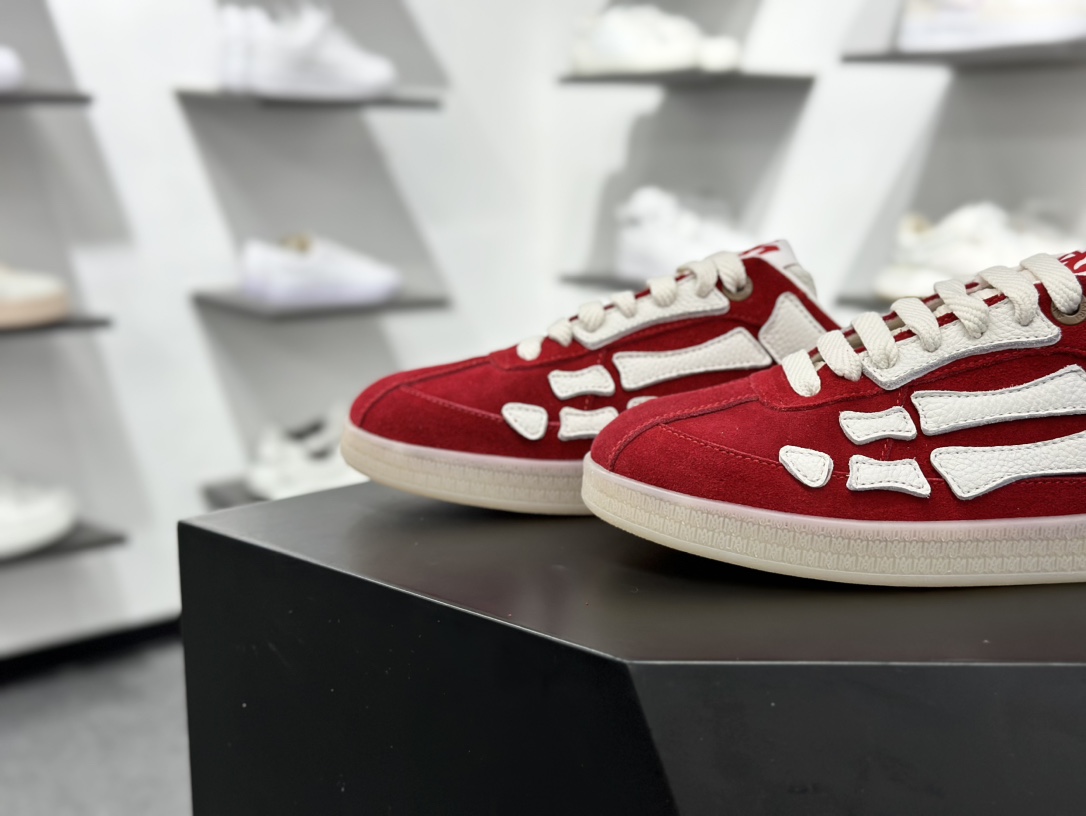 400 埃米尔/AMIRI x MMY/Maison MIHARA YASUHIRO Original Alabaster Low ”Bones”AllStar头盖版百搭帆布板鞋“联名帆布米白黑脚骨” AMFOSR1102-210