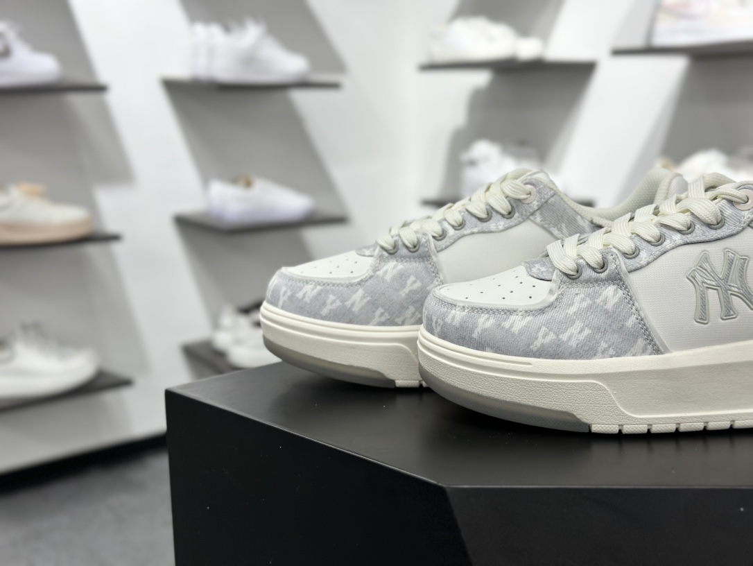 180 MLB Chunky Liner 学长鞋 增高厚底板鞋 灰色  3ASXS015N（GP002）