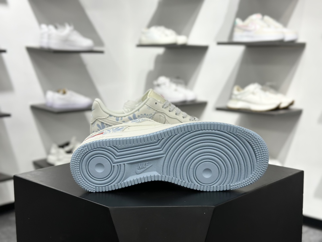 260 Nike Air Force 1 Low 07 x Supreme 白蓝青花瓷满天星  XX3168-137