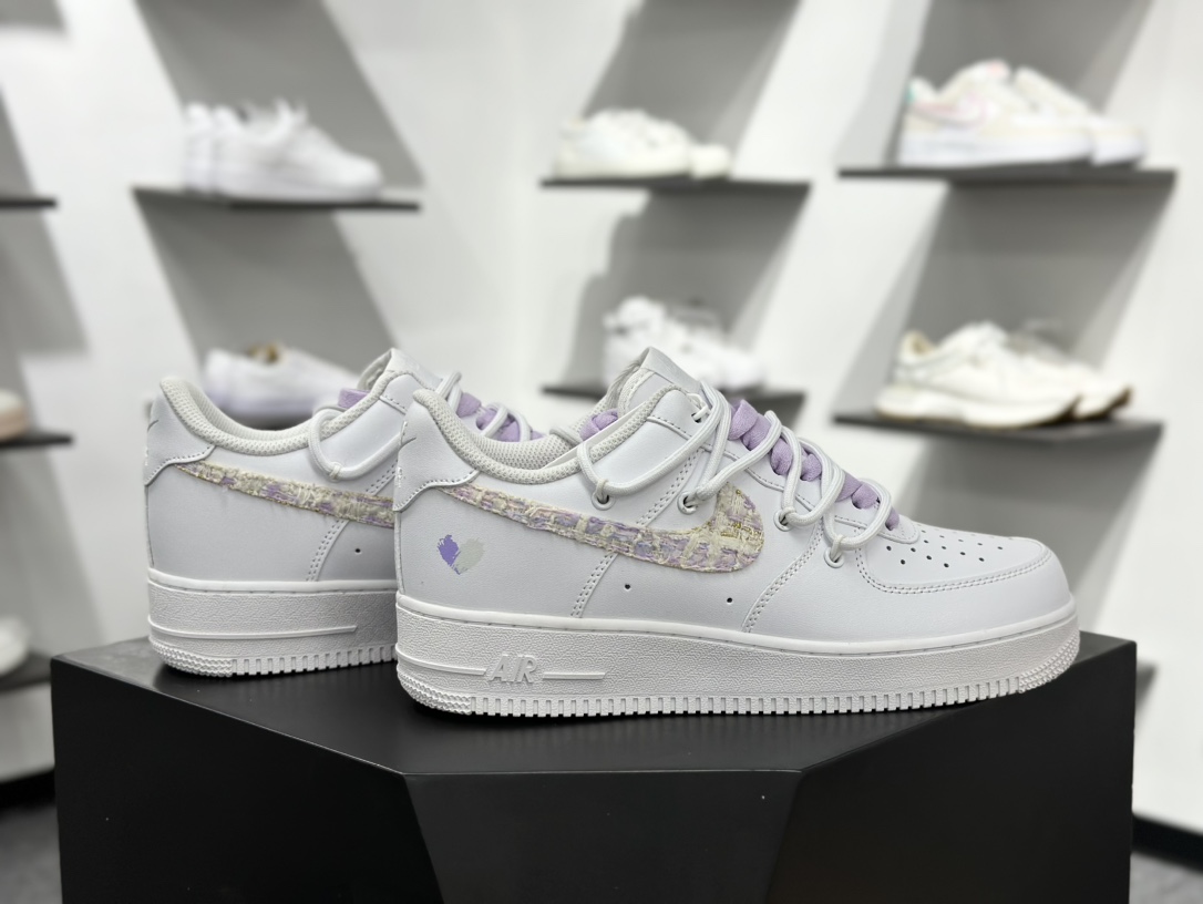 260 Nike Air Force 1 Low 07 白紫绑带  DH9999-556