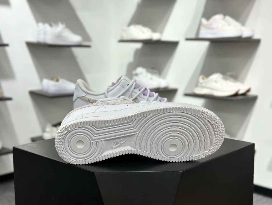 260 Nike Air Force 1 Low 07 白紫绑带  DH9999-556