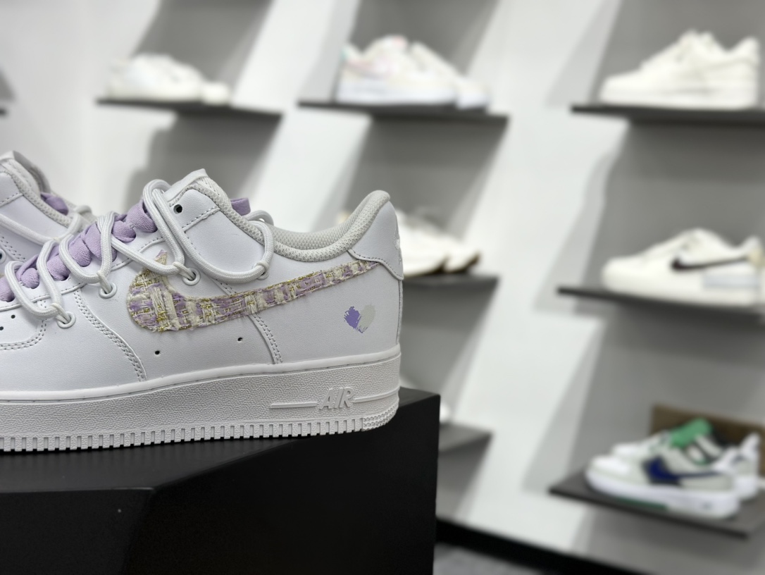 260 Nike Air Force 1 Low 07 白紫绑带  DH9999-556