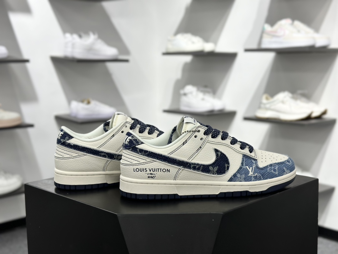 280 Nike SB Dunk Low x Louis Vuitton 白蓝牛仔满天星 XX3168-142