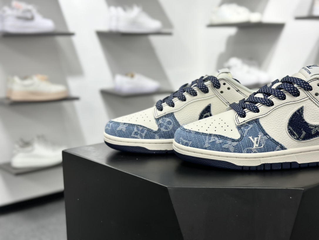 280 Nike SB Dunk Low x Louis Vuitton 白蓝牛仔满天星 XX3168-142