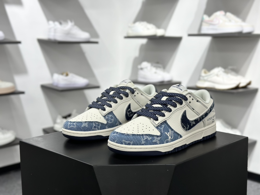 280 Nike SB Dunk Low x Louis Vuitton 白蓝牛仔满天星 XX3168-142