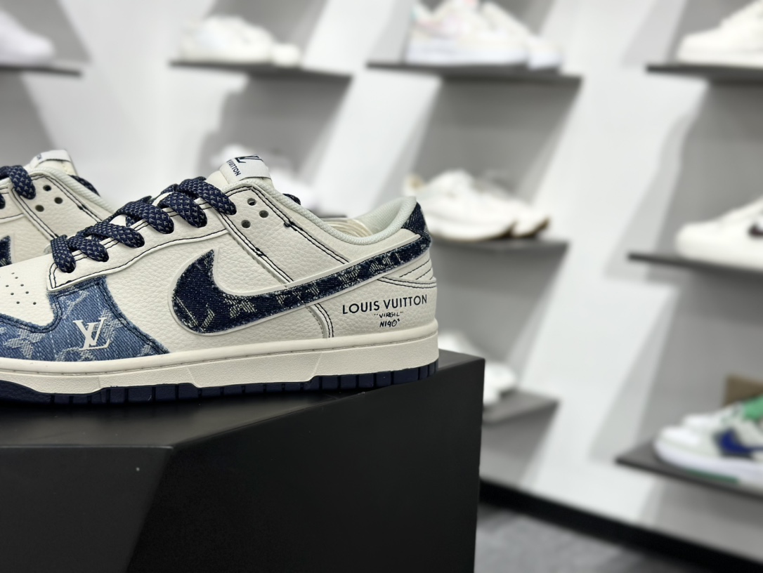 280 Nike SB Dunk Low x Louis Vuitton 白蓝牛仔满天星 XX3168-142