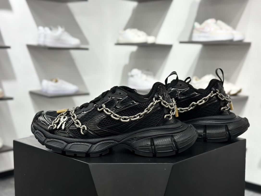 560 Balenciaga巴黎世家 3xl 加绒 黑色 全套数据私模 正确手工做旧   825622 W3XPL 1882