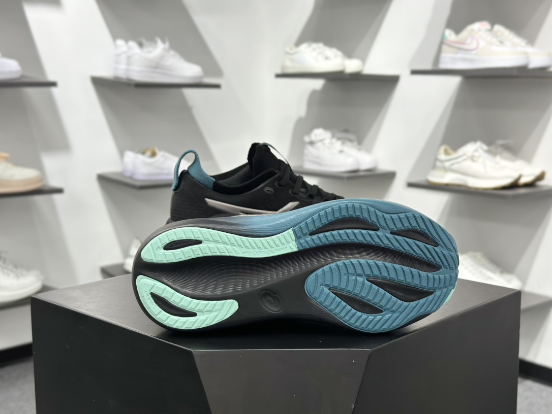 200 亚瑟士/Asics Gel-Nimbus 27 雨云27代超顶级轻量化运动有氧慢跑鞋“黑银深海蓝”1011C093-001