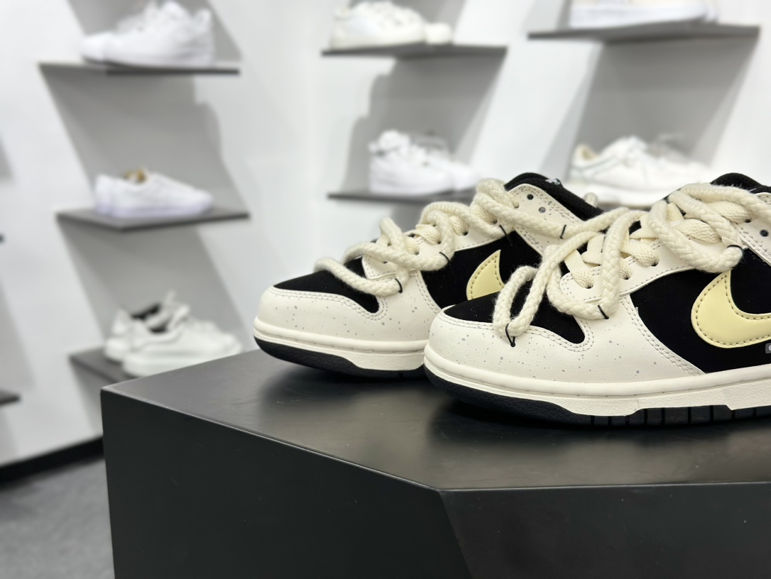 260 Nike Dunk Low ”Tms Cny“ 小熊猫奶酪 多巴胺 泼墨做旧低帮休闲板鞋 DD1391-100