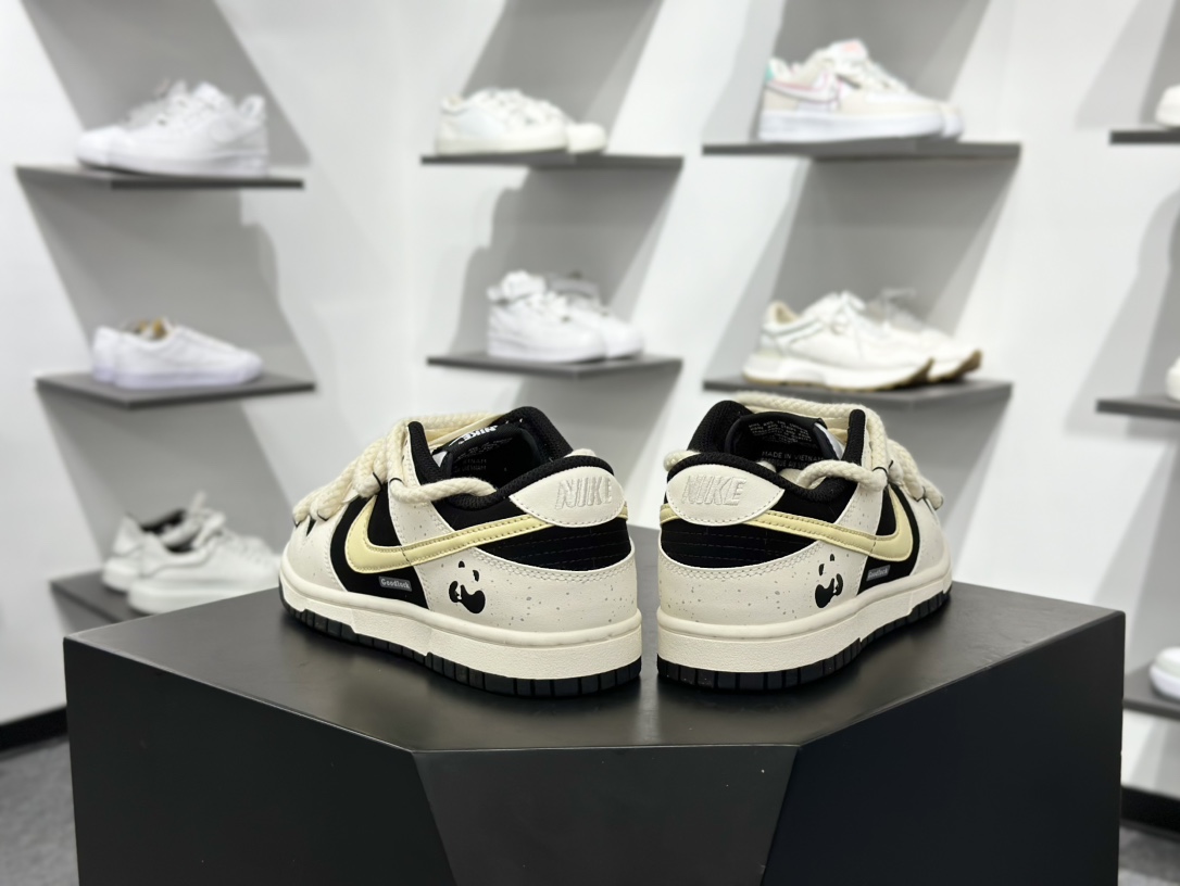 260 Nike Dunk Low ”Tms Cny“ 小熊猫奶酪 多巴胺 泼墨做旧低帮休闲板鞋 DD1391-100