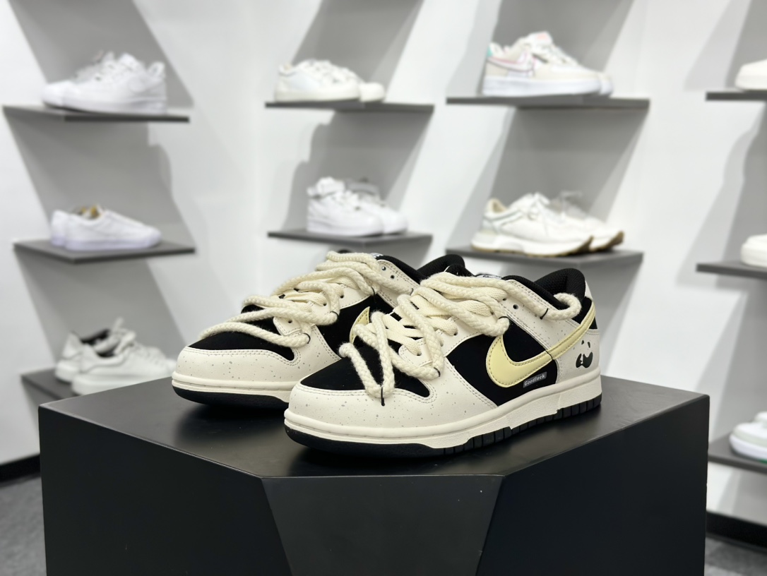 260 Nike Dunk Low ”Tms Cny“ 小熊猫奶酪 多巴胺 泼墨做旧低帮休闲板鞋 DD1391-100