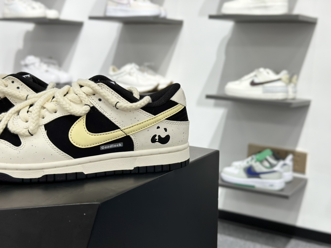 260 Nike Dunk Low ”Tms Cny“ 小熊猫奶酪 多巴胺 泼墨做旧低帮休闲板鞋 DD1391-100