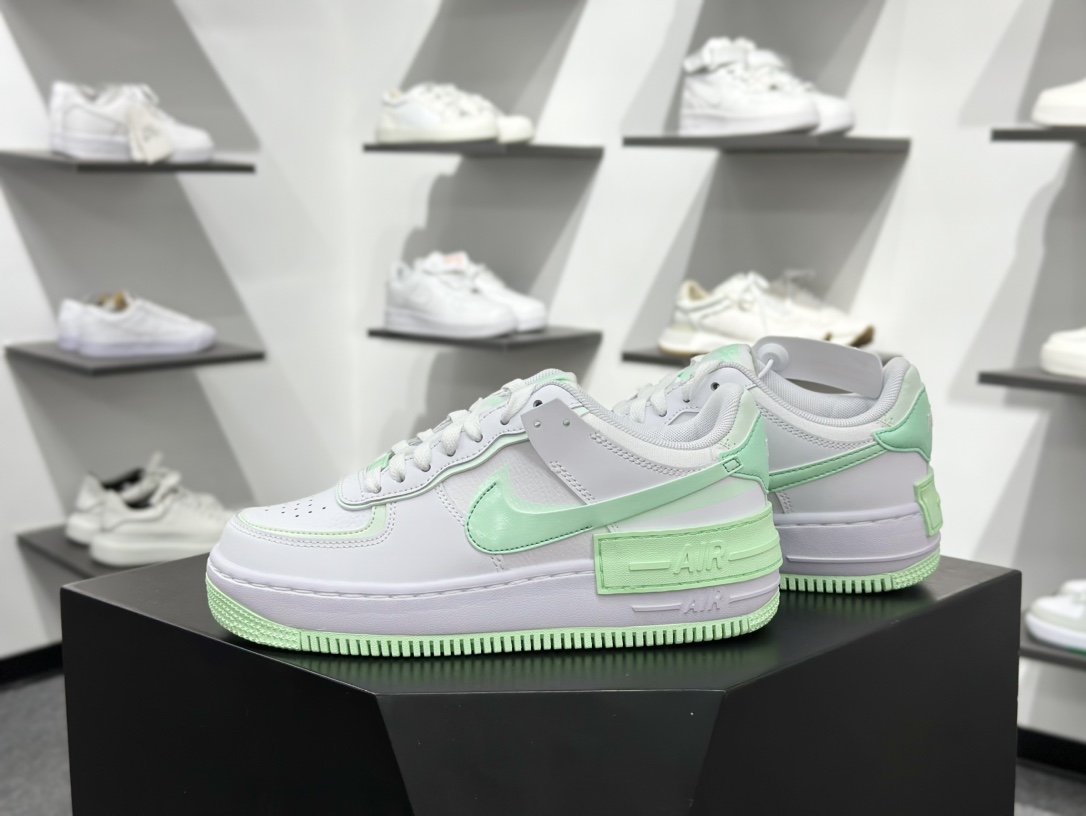 180 Nike Air Force 1 Low 07 Shadow 白绿 FZ3773-100