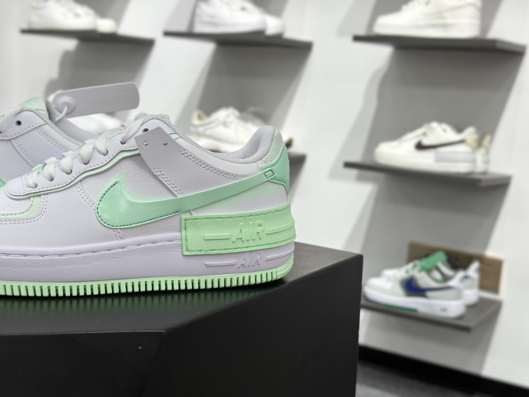 180 Nike Air Force 1 Low 07 Shadow 白绿 FZ3773-100