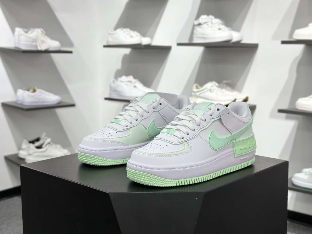 180 Nike Air Force 1 Low 07 Shadow 白绿 FZ3773-100