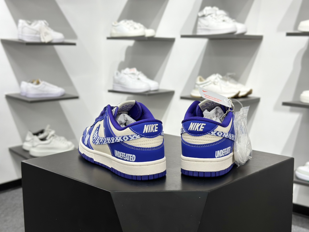 280 Nike SB Dunk Low UN系列 马赛克蓝勾 周年高端定制 低帮休闲板鞋 KK1333-045