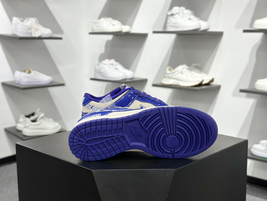 280 Nike SB Dunk Low UN系列 马赛克蓝勾 周年高端定制 低帮休闲板鞋 KK1333-045