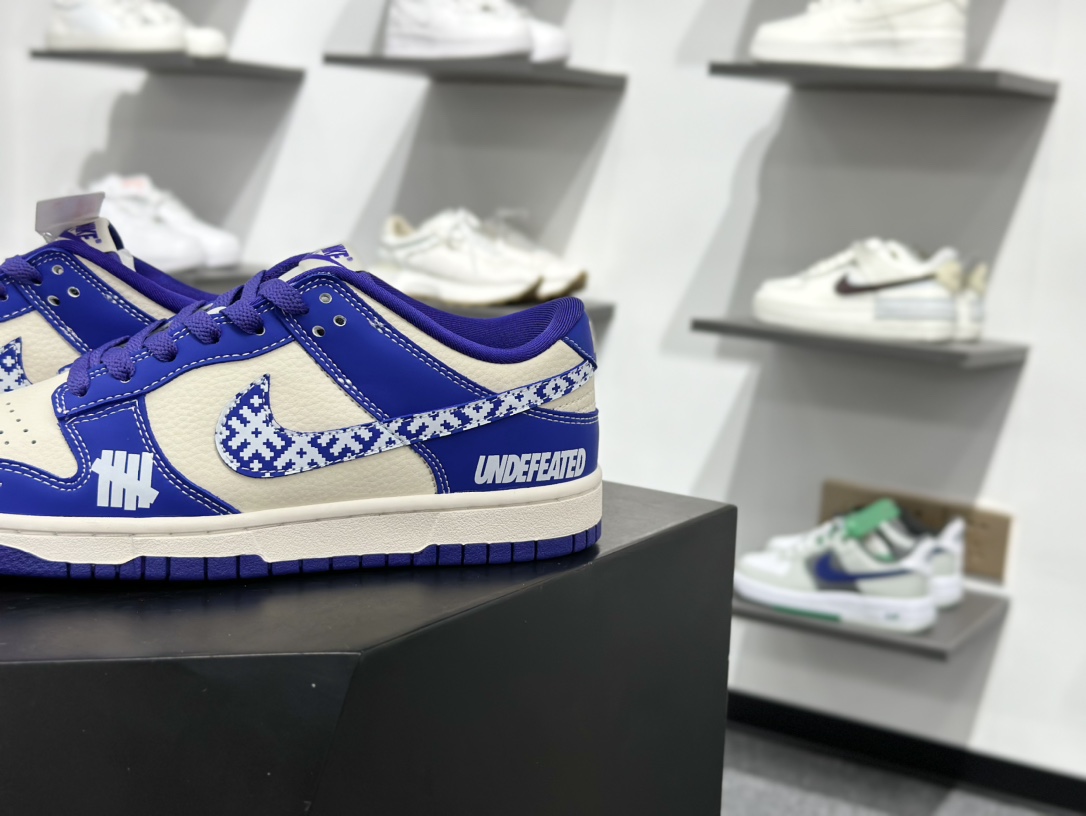280 Nike SB Dunk Low UN系列 马赛克蓝勾 周年高端定制 低帮休闲板鞋 KK1333-045