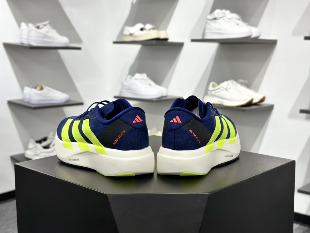 200 Adidas Adizero Evo SL M 阿迪超轻透气缓震跑鞋 JR3415