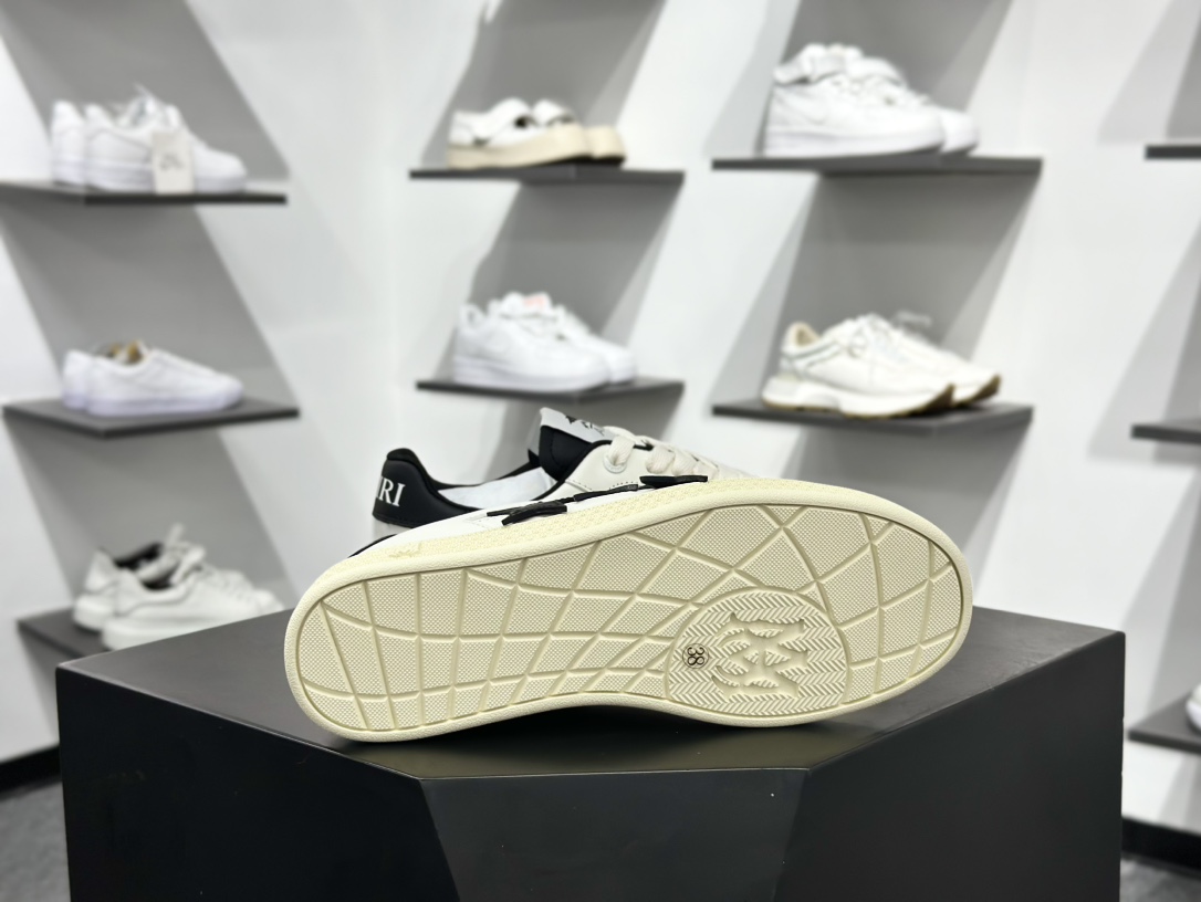 420 Amiri 埃米尔 Skeleton Low-Skel top Sneakers 骨骼系列情侣鞋 低帮运动休闲板鞋 AWFOSR1075-001