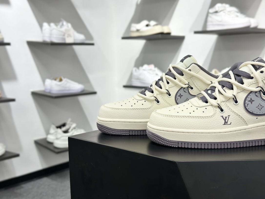 Nike Air Force 1 Low 07 x Louis Vuitton 白灰绑带 DM6868-067
