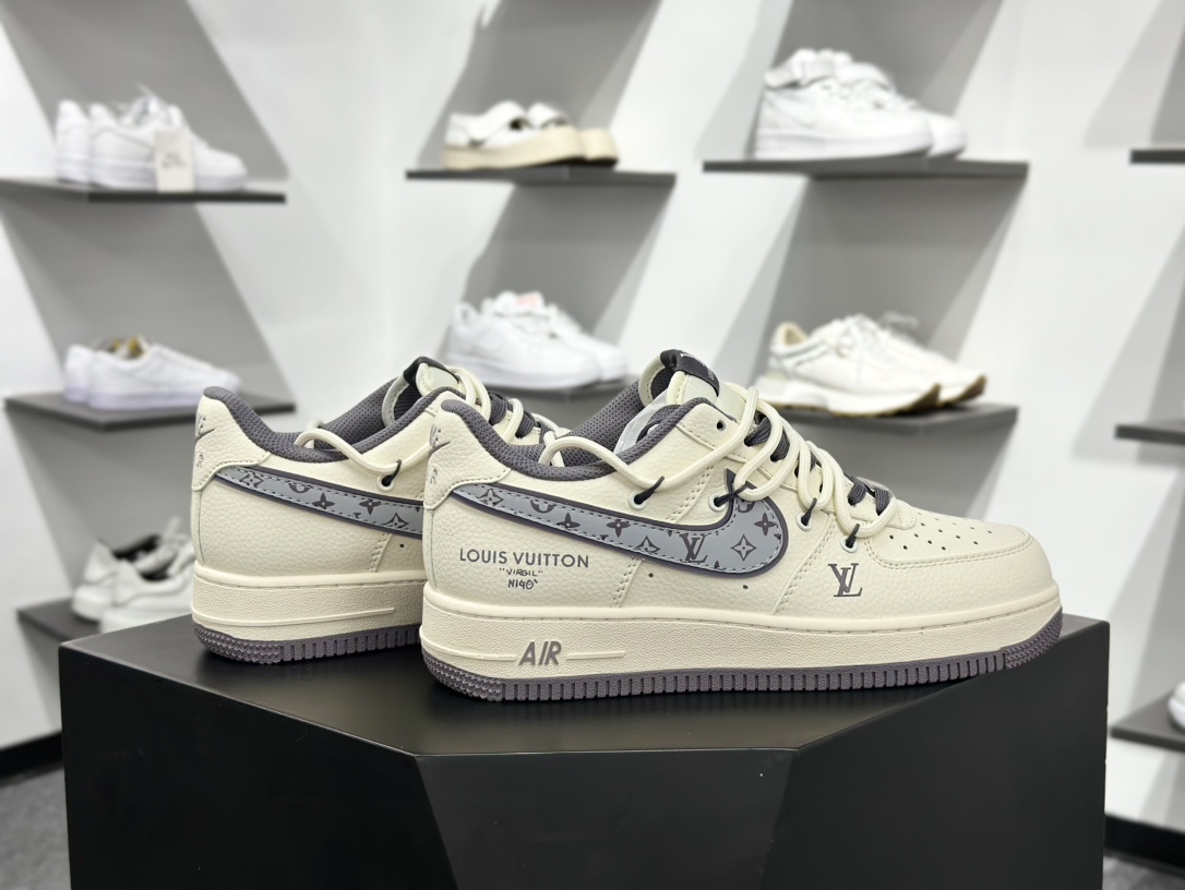 Nike Air Force 1 Low 07 x Louis Vuitton 白灰绑带 DM6868-067
