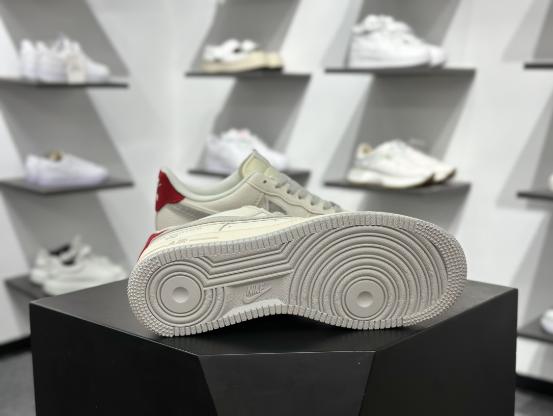 Nike Air Force 1 Low 07 x Louis Vuitton 白灰红 XX3168-135