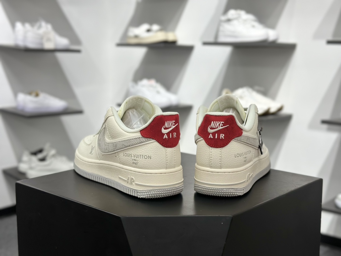 Nike Air Force 1 Low 07 x Louis Vuitton 白灰红 XX3168-135