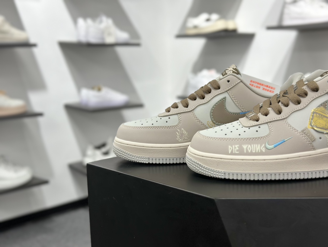 Nike Air Force 1 Low 07 白灰蓝小钩 XL2321-111
