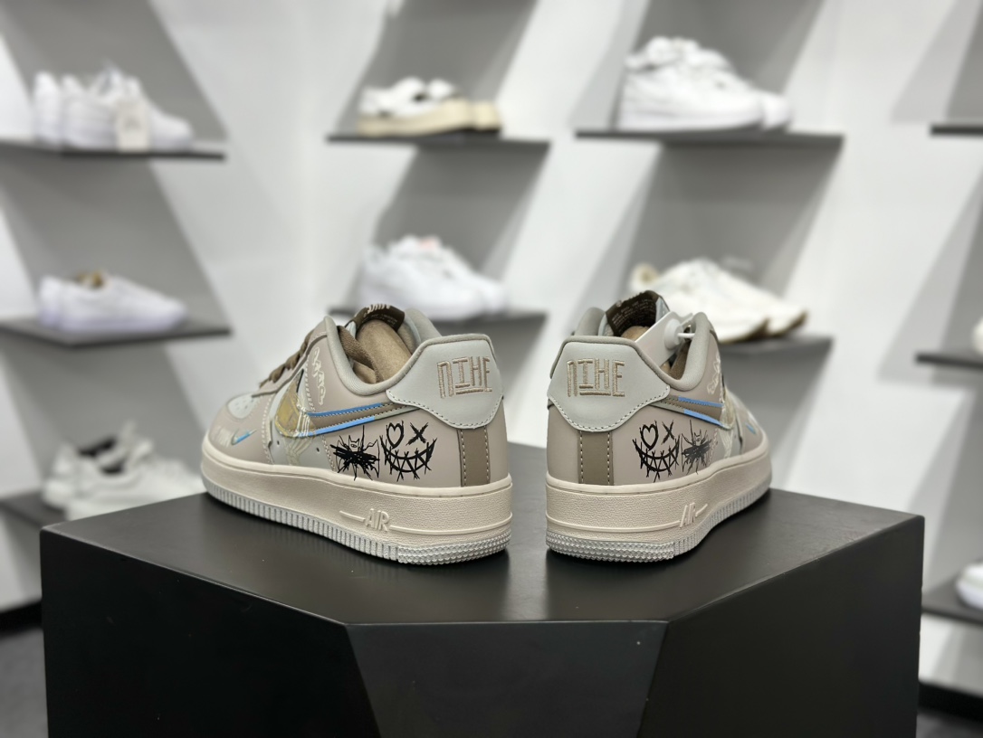 Nike Air Force 1 Low 07 白灰蓝小钩 XL2321-111