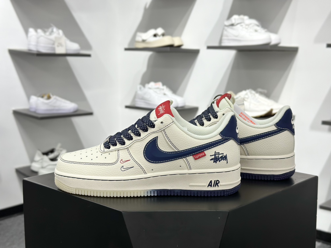 Nike Air Force 1 Low 07 x Stussy 白蓝红双小钩满天星 HH7518-072