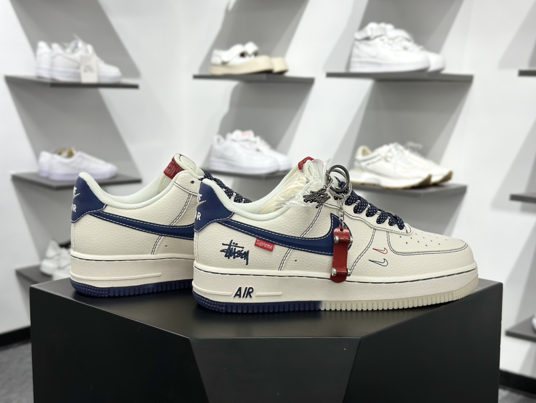 Nike Air Force 1 Low 07 x Stussy 白蓝红双小钩满天星 HH7518-072