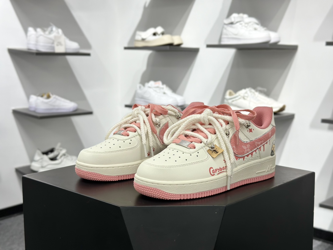 Nike Air Force 1 Low 07 白粉麻绳绑带 LV0506-880