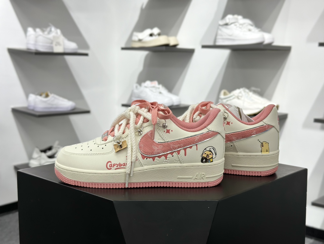 Nike Air Force 1 Low 07 白粉麻绳绑带 LV0506-880