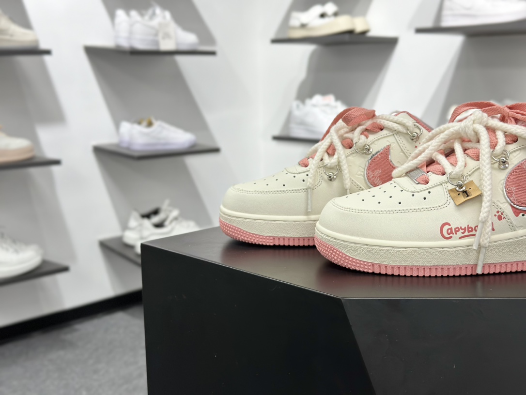 Nike Air Force 1 Low 07 白粉麻绳绑带 LV0506-880