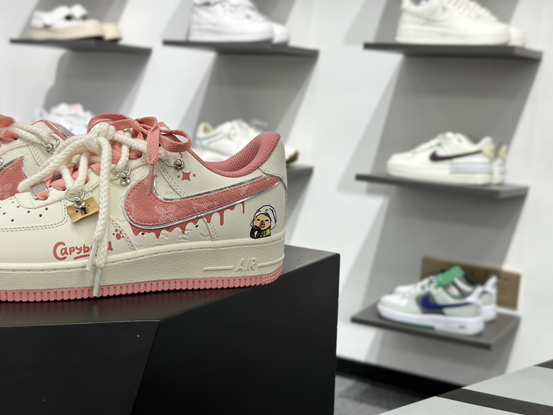 Nike Air Force 1 Low 07 白粉麻绳绑带 LV0506-880